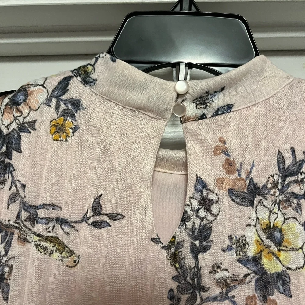 Light Pink Floral Pleated Dress size M - Picture 4 of 5